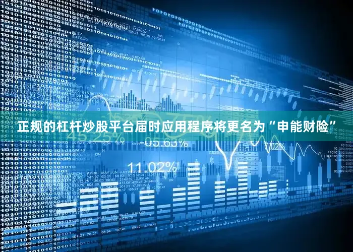正规的杠杆炒股平台届时应用程序将更名为“申能财险”